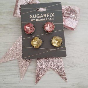 NWt 💮🐤 2 Pair Earrings•SeT by Baublebar~ Pink + Yellow